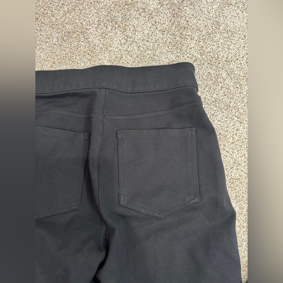 Spanx The Perfect Pant Ankle Back Pocket Size M Black Ponte Travel Skinny - Picture 2 of 11